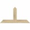 Ekena Millwork Portland Rough Sawn Timber Gable Bracket, Douglas Fir, 36"W x 19"H x 2"D x 4"F, 13/12 Pitch GBW036X19X0204POR00RDF - alternate 1